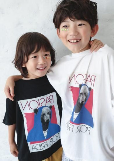 ★入荷済み★2025SS★michirico ミチリコ Frida bear T ブラック MR25SS-04(kids/adult)