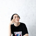 ★入荷済み★2025SS★michirico ミチリコ Frida bear T ブラック MR25SS-04(kids/adult)
