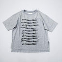 ★2025SS★michirico ミチリコ Hand with ribbon T 杢グレー MR25SS-07(kids/adult)
