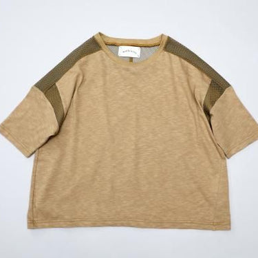 ★入荷済み★2025SS★michirico ミチリコ Switching mesh T カーキ MR25SS-08(kids/adult)