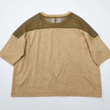 ★入荷済み★2025SS★michirico ミチリコ Switching mesh T カーキ MR25SS-08(kids/adult)