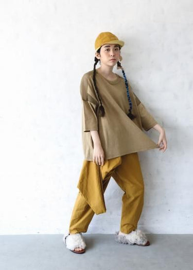 ★入荷済み★2025SS★michirico ミチリコ Switching mesh T カーキ MR25SS-08(kids/adult)