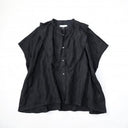 ★入荷済み★2025SS★michirico ミチリコ Embroidery pattern shirts ブラック MR25SS-22(adult)