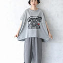★入荷済み★2025SS★michirico ミチリコ Hem lace wide sarouel stripe&plaid pants 黒×白 MR25SS-26(kids/adult)