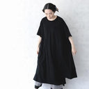 ★入荷済み★2025SS★michirico ミチリコ Hem lace wide sarouel stripe&plaid pants 黒×白 MR25SS-26(kids/adult)