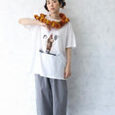 ★入荷済み★2025SS★michirico ミチリコ Hem lace wide sarouel stripe&plaid pants 黒×白 MR25SS-26(kids/adult)