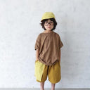 ★入荷済み★2025SS★michirico ミチリコ Three pocket pants マスタードイエロー MR25SS-29(kids)