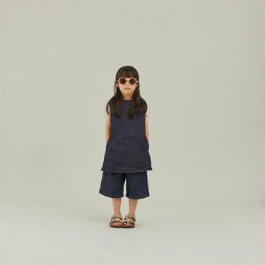 ★入荷済み★2025SS★MOUN TEN. マウンテン denim nosleeve tunic (organic cotton) indigo MS37-1723