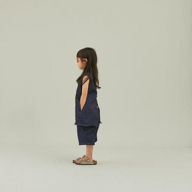 ★入荷済み★2025SS★MOUN TEN. マウンテン denim nosleeve tunic (organic cotton) indigo MS37-1723
