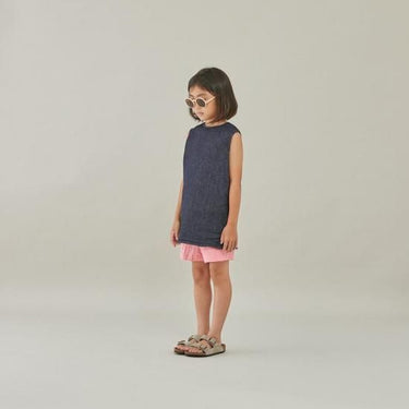 ★入荷済み★2025SS★MOUN TEN. マウンテン denim nosleeve tunic (organic cotton) indigo MS37-1723