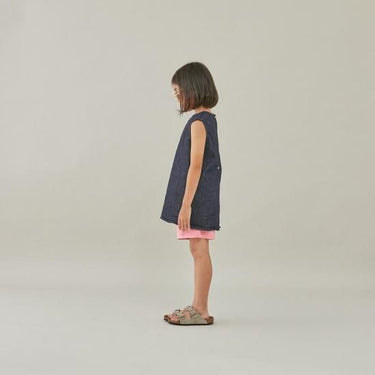 ★入荷済み★2025SS★MOUN TEN. マウンテン denim nosleeve tunic (organic cotton) indigo MS37-1723