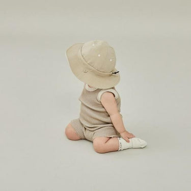 ★入荷済み★2025SS★MOUN TEN. マウンテン bicolor waffle shorts(for baby) sand x ecru BP04-0103