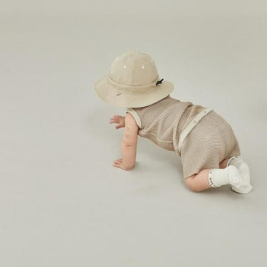 ★入荷済み★2025SS★MOUN TEN. マウンテン bicolor waffle shorts(for baby) sand x ecru BP04-0103