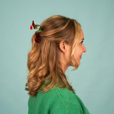 Coucou Suzette ククシュゼット Chilly Dachshund Hair Claw クリスマス帽 ダックスフンド ヘアクリップ
