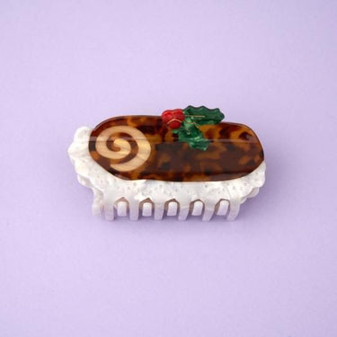 Coucou Suzette ククシュゼット Christmas Log Cake Hair Claw クリスマスログケーキ ヘアクリップ