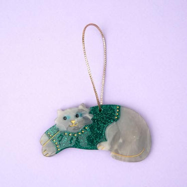 Coucou Suzette ククシュゼット Christmas decoration - Chat pull d'hiver 寒がりネコ クリスマスオーナメント