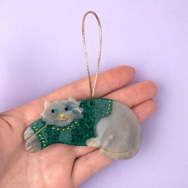 Coucou Suzette ククシュゼット Christmas decoration - Chat pull d'hiver 寒がりネコ クリスマスオーナメント