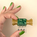 Coucou Suzette ククシュゼット Green Christmas Candy Mini Hair Claw グリーンクリスマスキャンディ ミニヘアクリップ