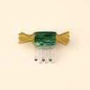 Coucou Suzette ククシュゼット Green Christmas Candy Mini Hair Claw グリーンクリスマスキャンディ ミニヘアクリップ