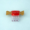 Coucou Suzette ククシュゼット Red Christmas Candy Mini Hair Claw レッドクリスマスキャンディ ミニヘアクリップ