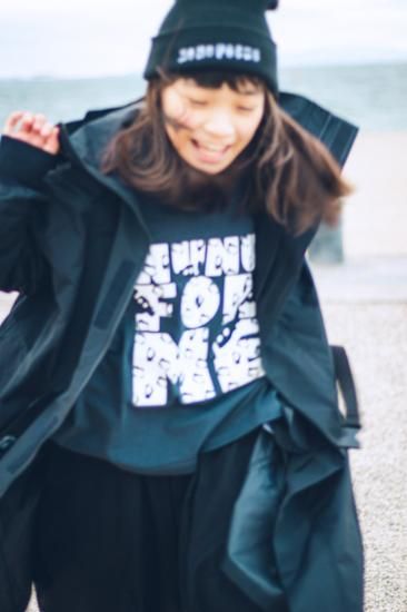 ★kihanan 2025SS 春の特注Tシャツ★nunuforme ヌヌフォルム Charcoal kh006