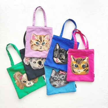 NathalieLete ナタリーレテ Nathalie Lete Fluffy mini bag Black cat 511034