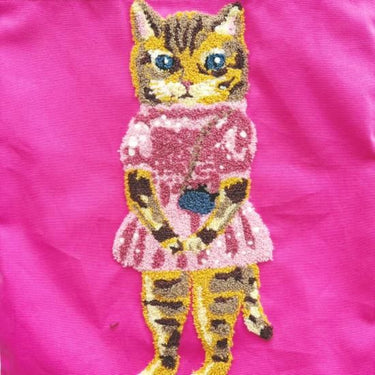 NathalieLete ナタリーレテ Nathalie Lete Fluffy Rectangle tote bag Maya 511041