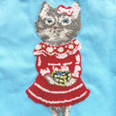 NathalieLete ナタリーレテ Nathalie Lete Fluffy Rectangle tote bag Gray cat 511042