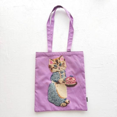 NathalieLete ナタリーレテ Nathalie Lete Fluffy Rectangle tote bag Blue eye 511043
