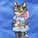 NathalieLete ナタリーレテ Nathalie Lete Fluffy Rectangle tote bag Black cat 511044
