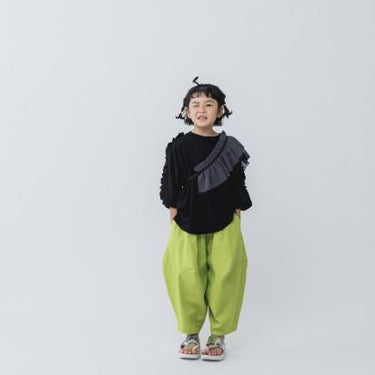 ★入荷済み★BASIC★ns-621-005 nunuforme ヌヌフォルム オックスポインテッドパンツ LightGreen
