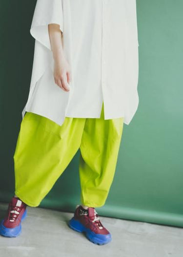 ★入荷済み★BASIC★ns-621-005 nunuforme ヌヌフォルム オックスポインテッドパンツ LightGreen