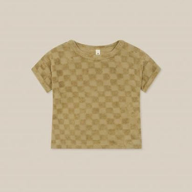 organic zoo オーガニックズー Dusky Checkboard Terry Boxy T-Shirt 16SOTDCOZ