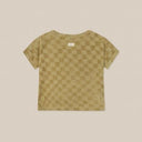 organic zoo オーガニックズー Dusky Checkboard Terry Boxy T-Shirt 16SOTDCOZ
