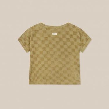 organic zoo オーガニックズー Dusky Checkboard Terry Boxy T-Shirt 16SOTDCOZ