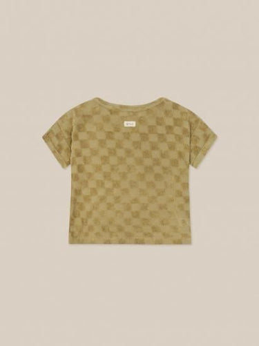 organic zoo オーガニックズー Dusky Checkboard Terry Boxy T-Shirt 16SOTDCOZ