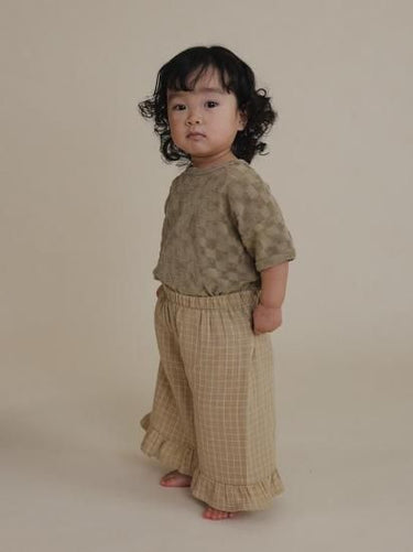 organic zoo オーガニックズー Dusky Checkboard Terry Boxy T-Shirt 16SOTDCOZ