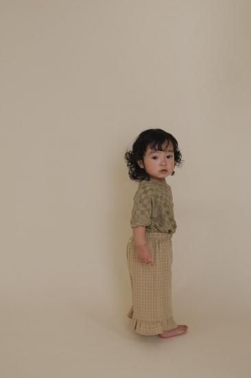 organic zoo オーガニックズー Dusky Checkboard Terry Boxy T-Shirt 16SOTDCOZ