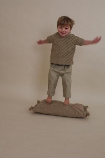 organic zoo オーガニックズー Dusky Checkboard Terry Boxy T-Shirt 16SOTDCOZ
