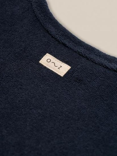 organic zoo オーガニックズー Navy Terry Boxy T-Shirt 16SOTNOZ