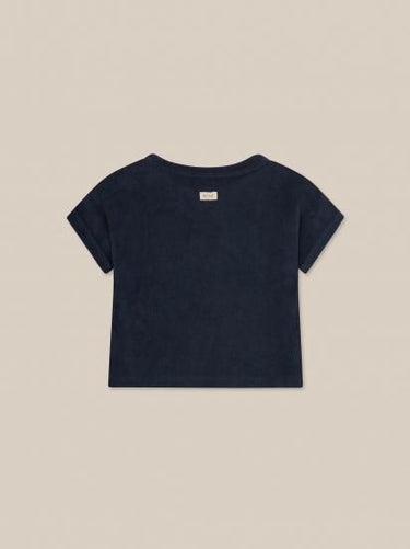 organic zoo オーガニックズー Navy Terry Boxy T-Shirt 16SOTNOZ