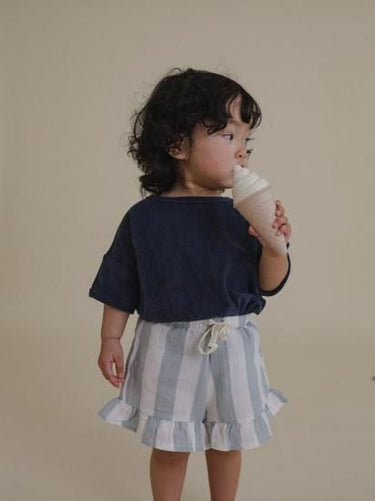 organic zoo オーガニックズー Navy Terry Boxy T-Shirt 16SOTNOZ