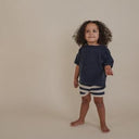 organic zoo オーガニックズー Navy Terry Boxy T-Shirt 16SOTNOZ