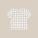 organic zoo オーガニックズー Navy Window Check Boxy T-Shirt 16STNWC