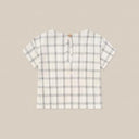 organic zoo オーガニックズー Navy Window Check Boxy T-Shirt 16STNWC