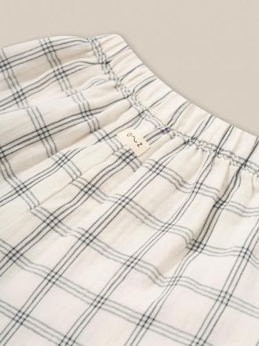 organic zoo オーガニックズー Navy Window Check Wide Leg Pants 16NWCWL