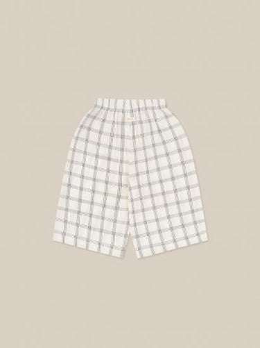 organic zoo オーガニックズー Navy Window Check Wide Leg Pants 16NWCWL