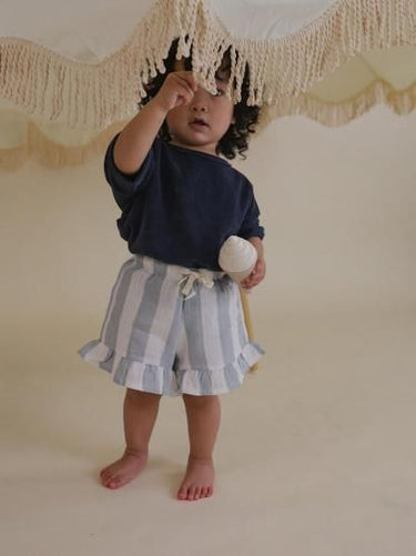 organic zoo オーガニックズー Sardine Stripes Frill Shorts 16SASFS