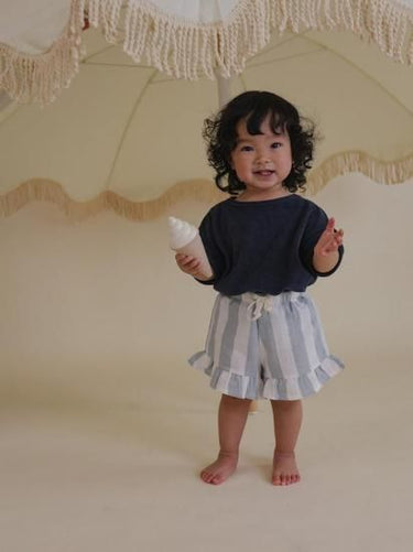 organic zoo オーガニックズー Sardine Stripes Frill Shorts 16SASFS