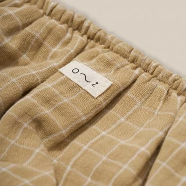 organic zoo オーガニックズー Grid Check Shortie Wheat 16SWGCOZ